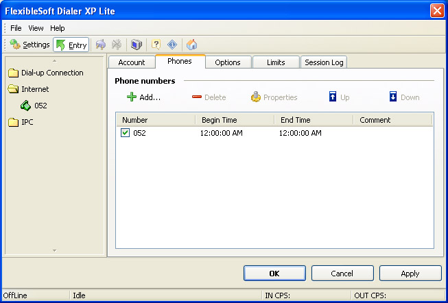 Flexiblesoft Dialer XP Lite - Redial Options